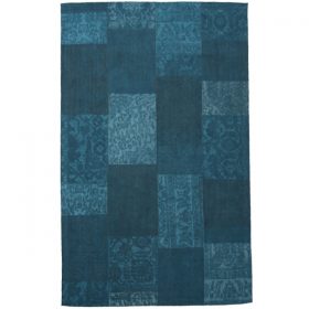 Blauw-karpet-patchwork