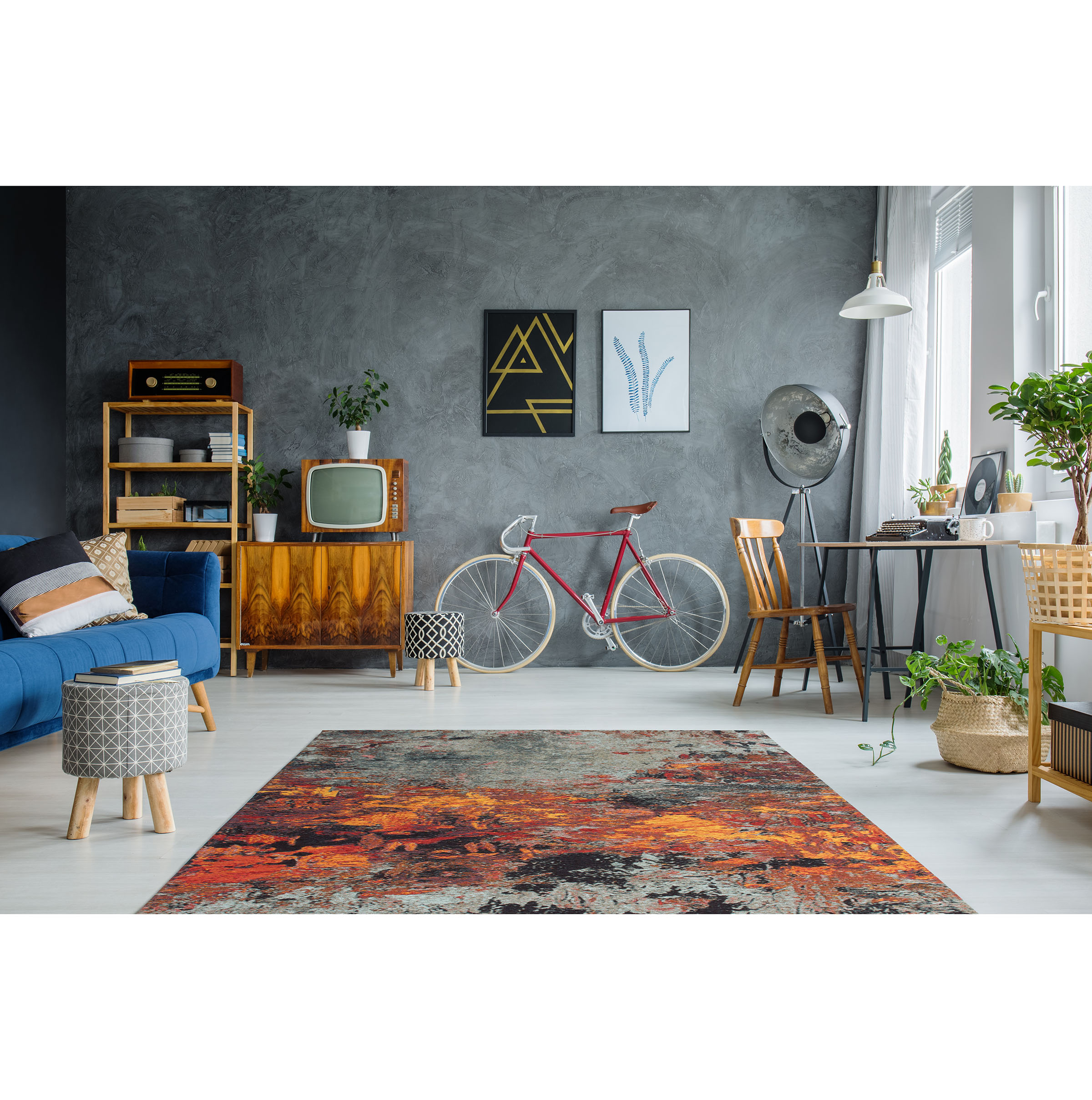 Gemaakt om te onthouden Welke Grondig Vintage tapijt met grijs & rood | Vintage vloerkleden | kameraankleden.nl