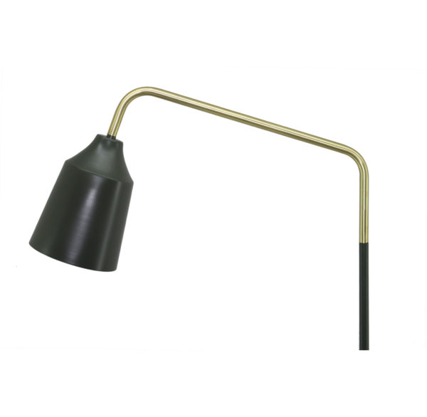 Vloerlamp Caprice Goud-Legergroen