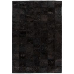 Zwart patchwork vloerkleed