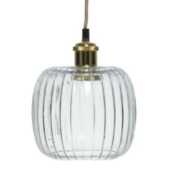 Transparante glazen hanglamp Carla