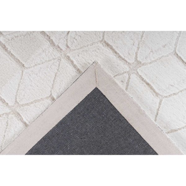 Wit modern tapijt beige
