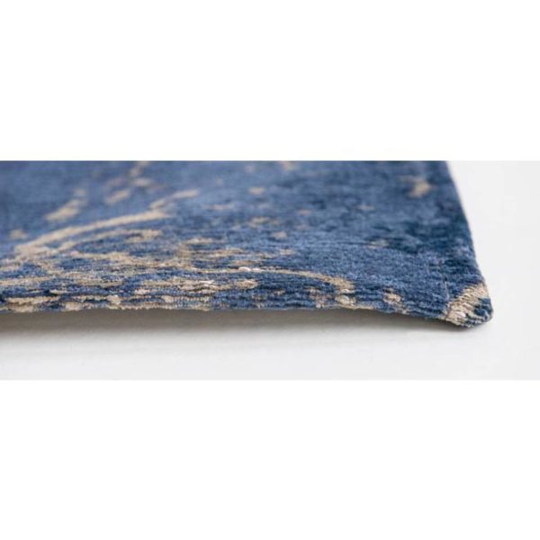 Blauw design vloerkleed Cracks - Louis De Poortere