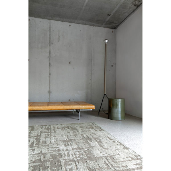 Beige modern vloerkleed Structures - Louis De Poortere