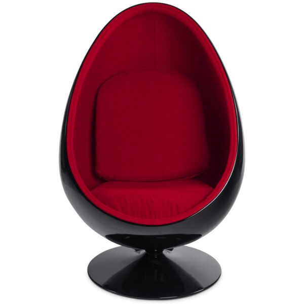 Design fauteuil zwart rood cocoon