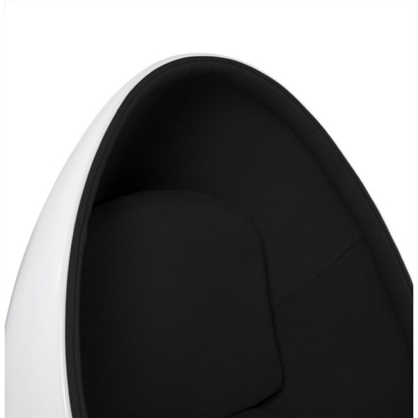 design egg chair zwart-wit