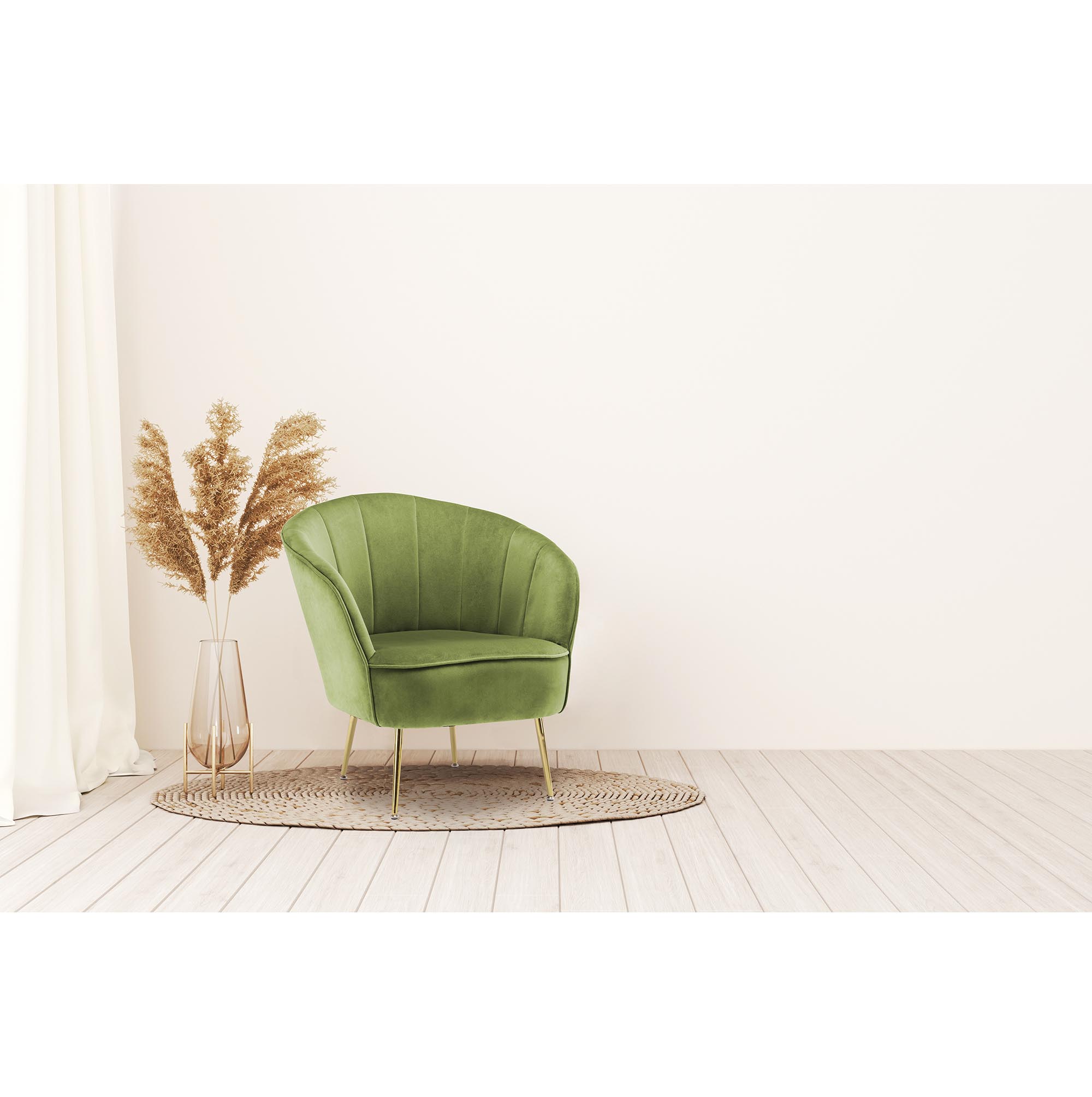 Onzeker top achterstalligheid Een groene velvet fauteuil koop je bij kameraankleden.nl