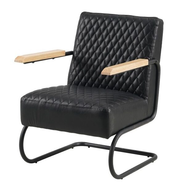 Luxe fauteuil zwart Kyano