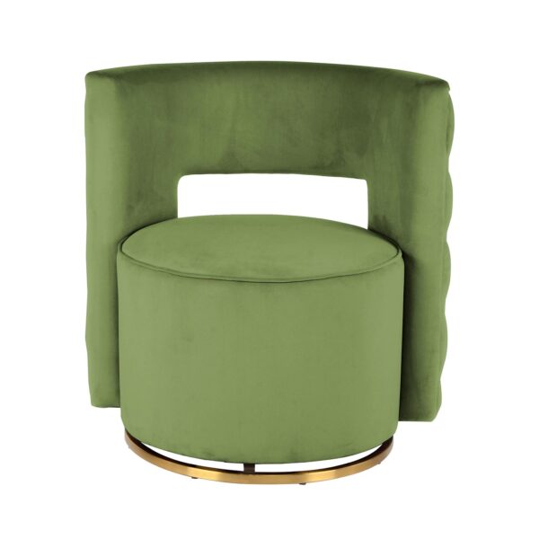 Velvet fauteuil Sophie groen