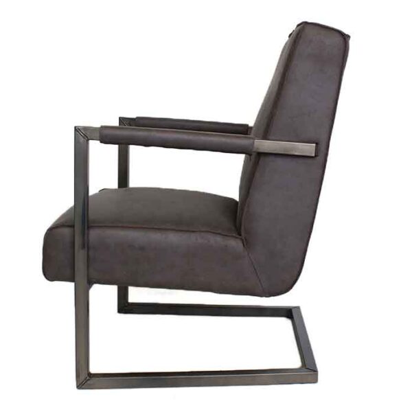 Vintage fauteuil antraciet