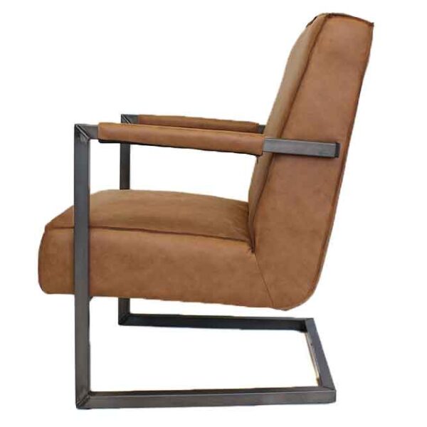 Vintage fauteuil cognac Nolan