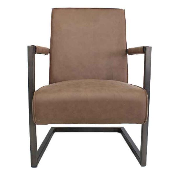 Vintage fauteuil taupe