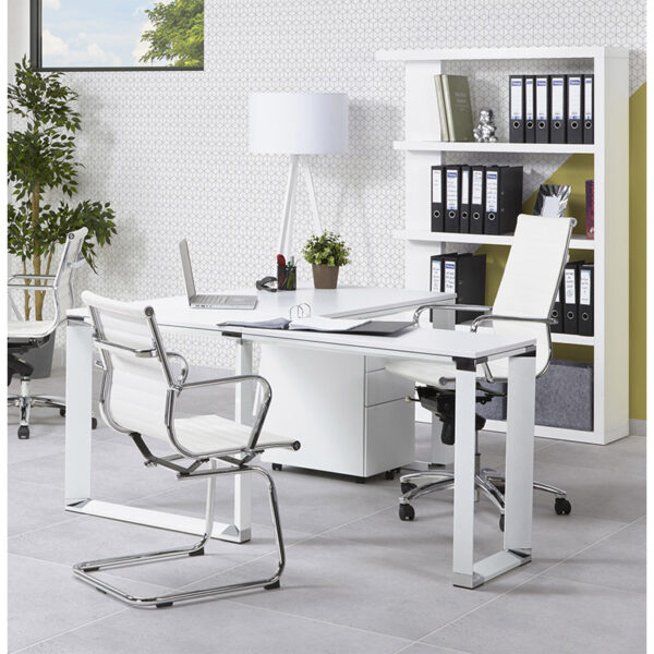 Witte kantoorstoel