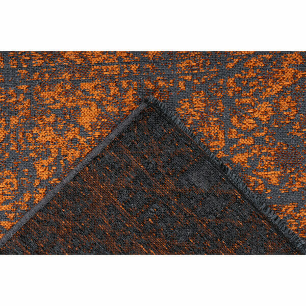 Oranje-vloerkleed-vintage