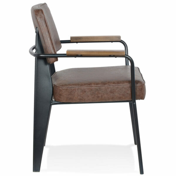 Bruine retro stoel