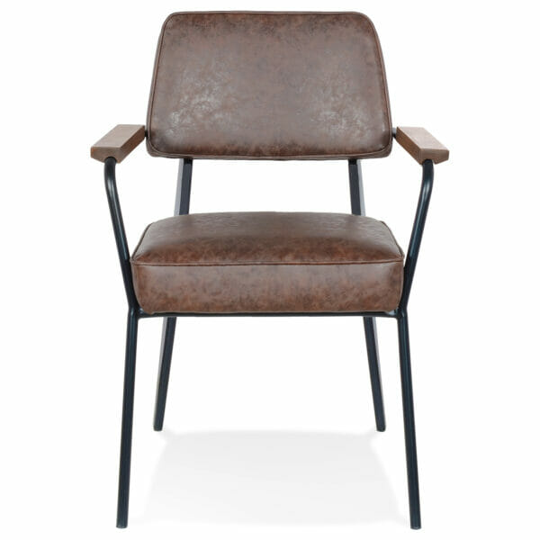 Bruine retro stoel
