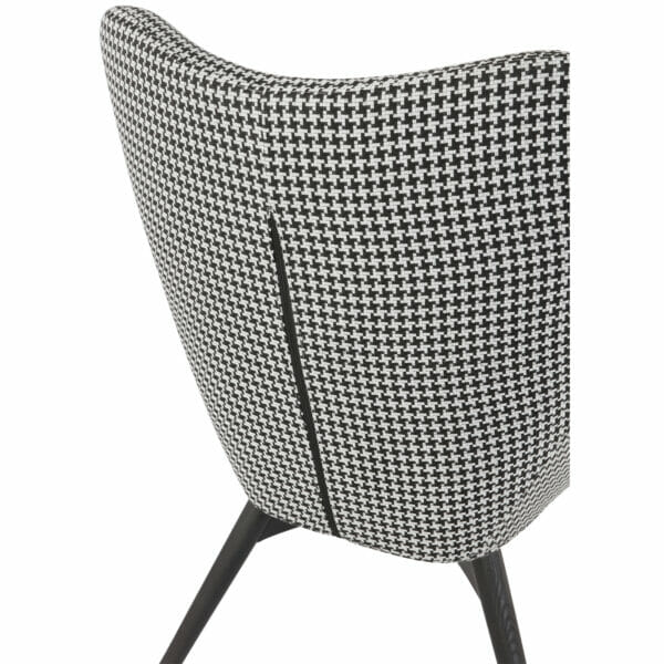 Design fauteuil zwart/wit