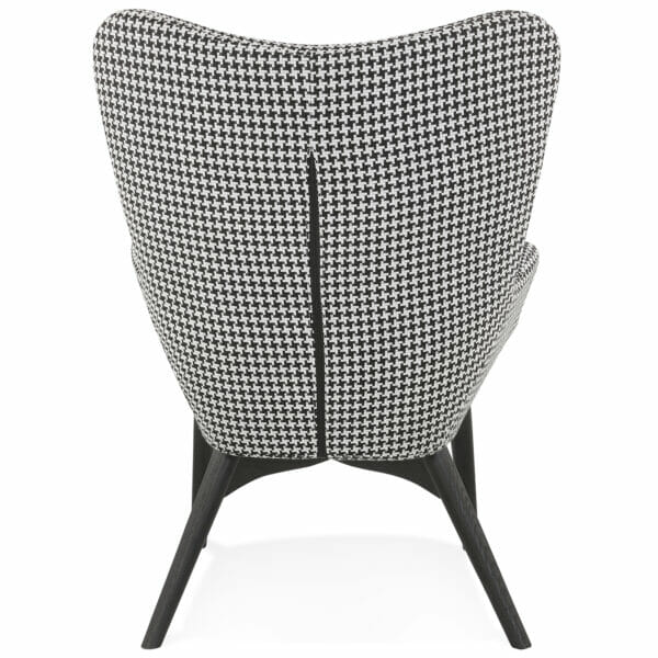 Design fauteuil zwart/wit